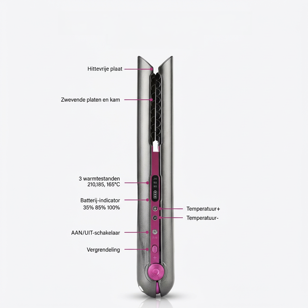 FlexFlow Draadloze Stijltang