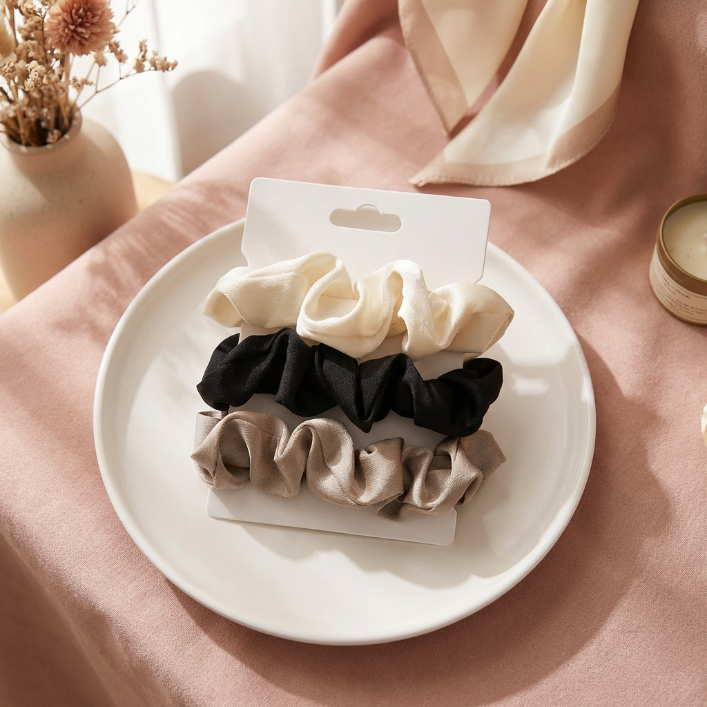 Scrunchies Set Satijn