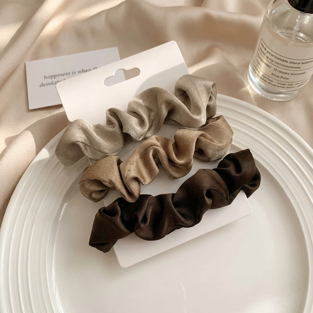 Scrunchies Set Satijn