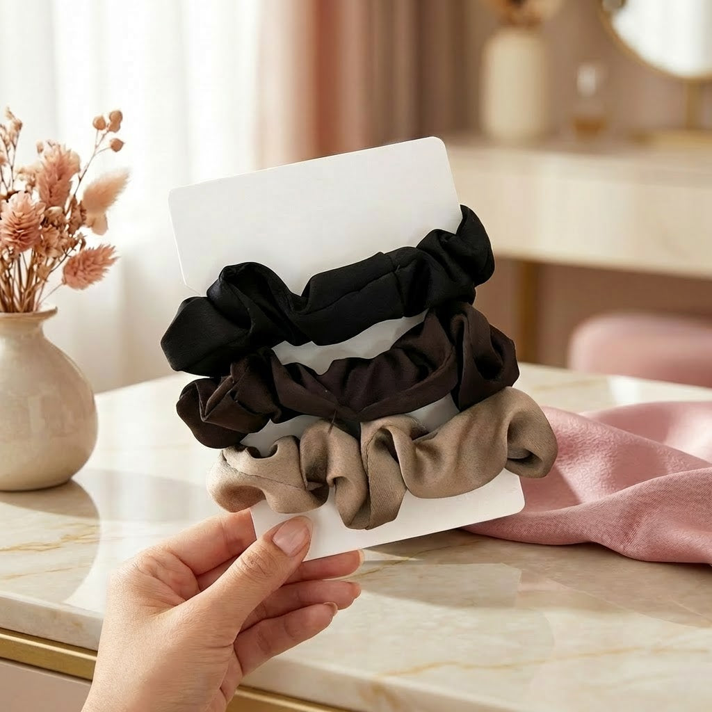 Scrunchies Set Satijn